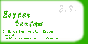 eszter vertan business card